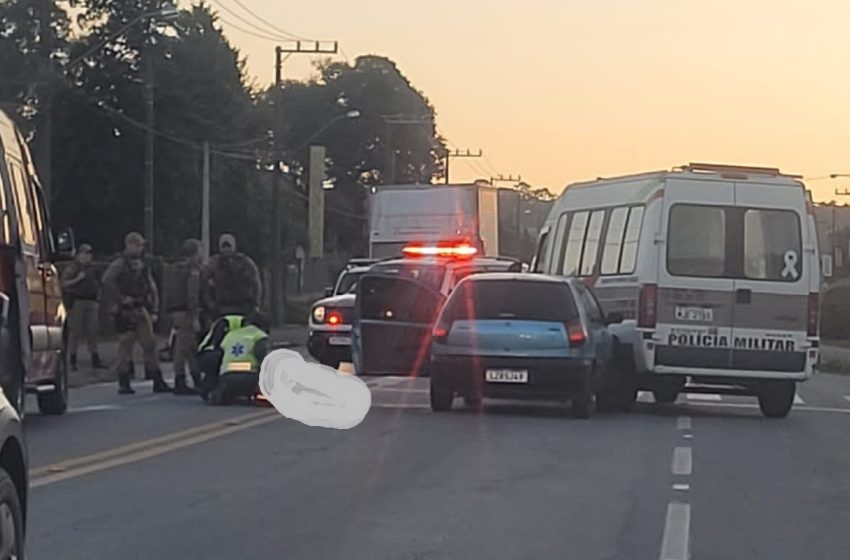  Tiros na SC-418 na tarde desta segunda-feira