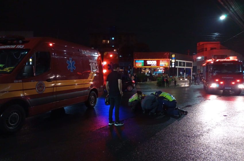  Colisão entre carro e moto resta em um ferido