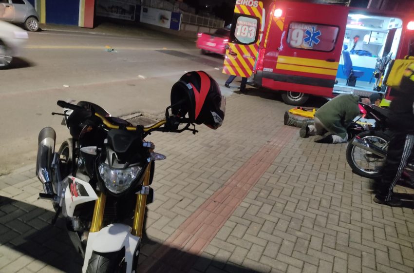  Acidente no centro resta em um ferido