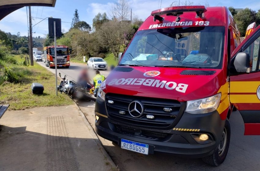  Acidente em Serra Alta deixa motoqueiro ferido