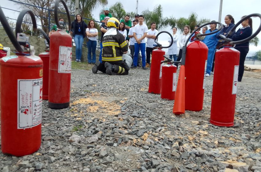  CBMSC realiza capacitação para equipe do Hospital São Vicente de Paulo