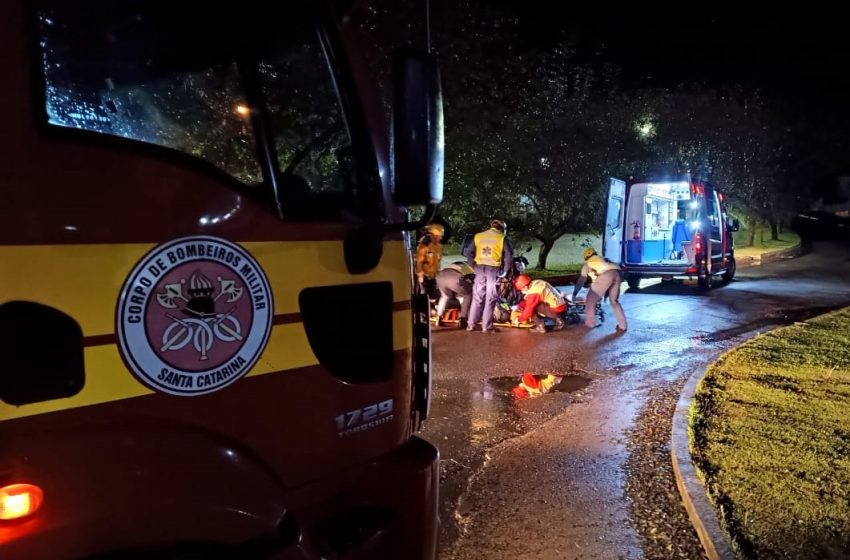 Acidente deixou motociclista ferido