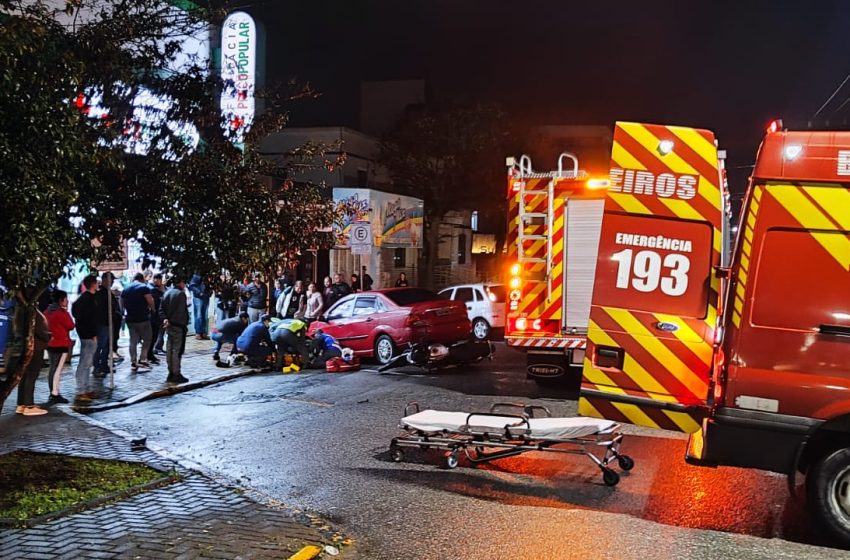  Homem gravemente ferido é conduzido ao Hospital