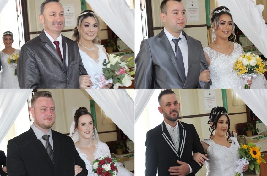  EMOCIONANTE: Pe. Humberto celebrou quatro casamentos