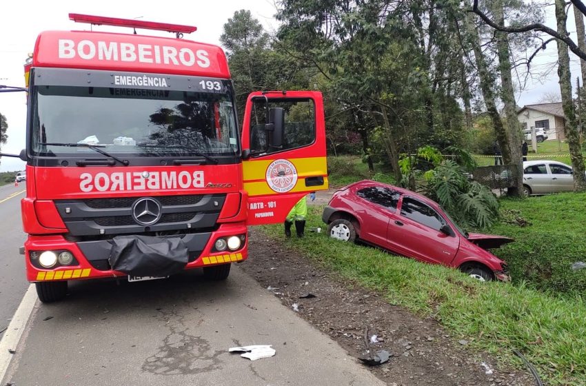  Motorista morre em colisão frontal no Planalto Norte
