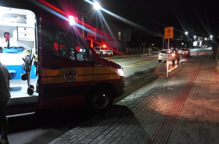 Mulher fica ferida em acidente na noite de quinta-feira