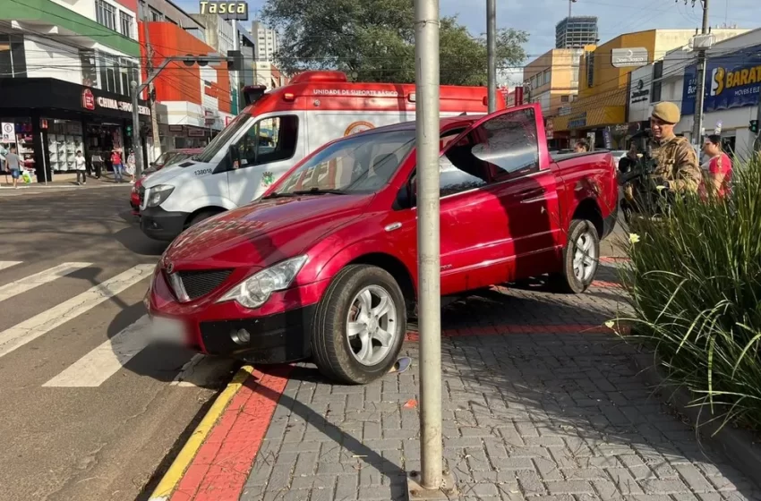  Mulher é atropelada pelo próprio carro