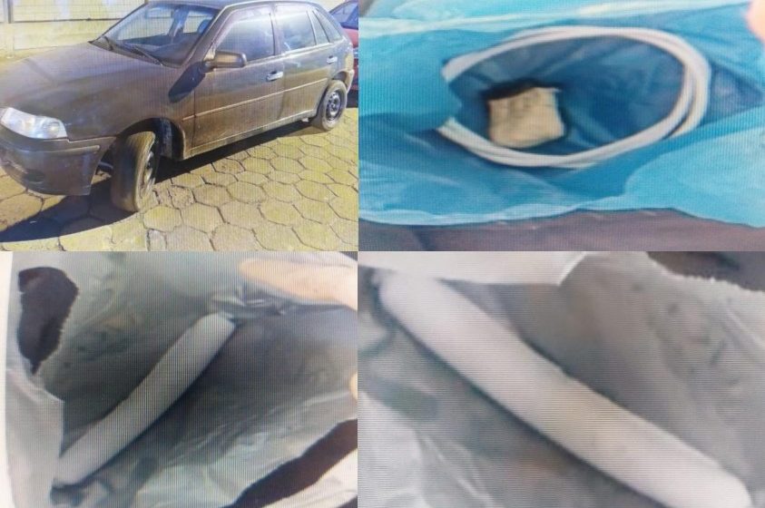  Explosivos são encontrados em veículo