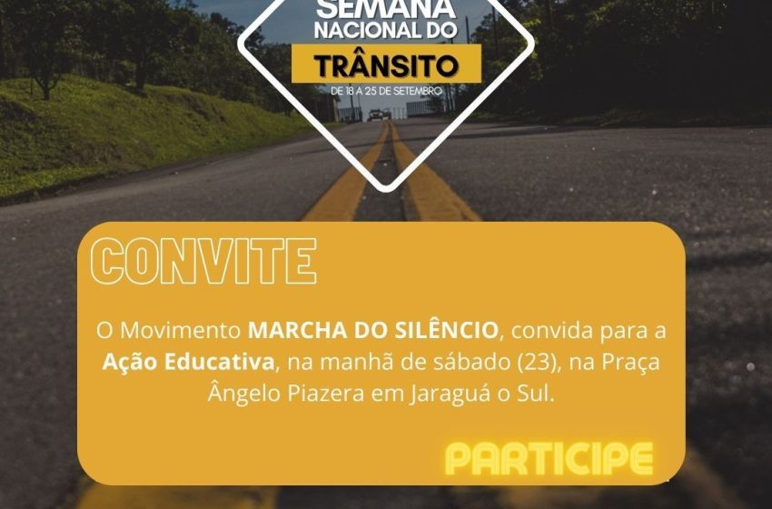  Marcha do Silêncio realiza ação educativa em Jaraguá do Sul