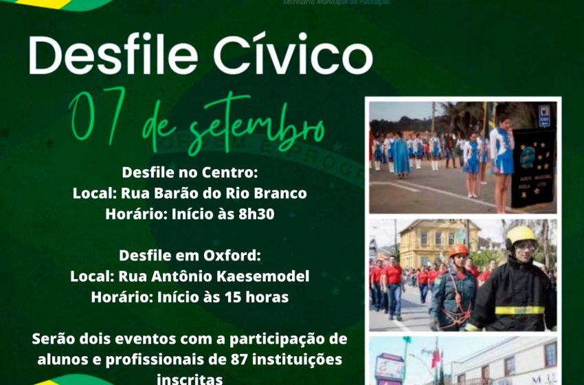  07 DE SETEMBRO: confira programação