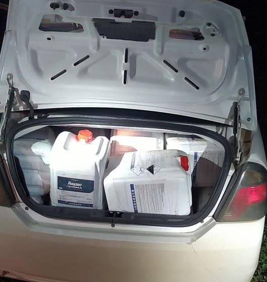  680 litros de agrotóxico contrabandeado são apreendidos