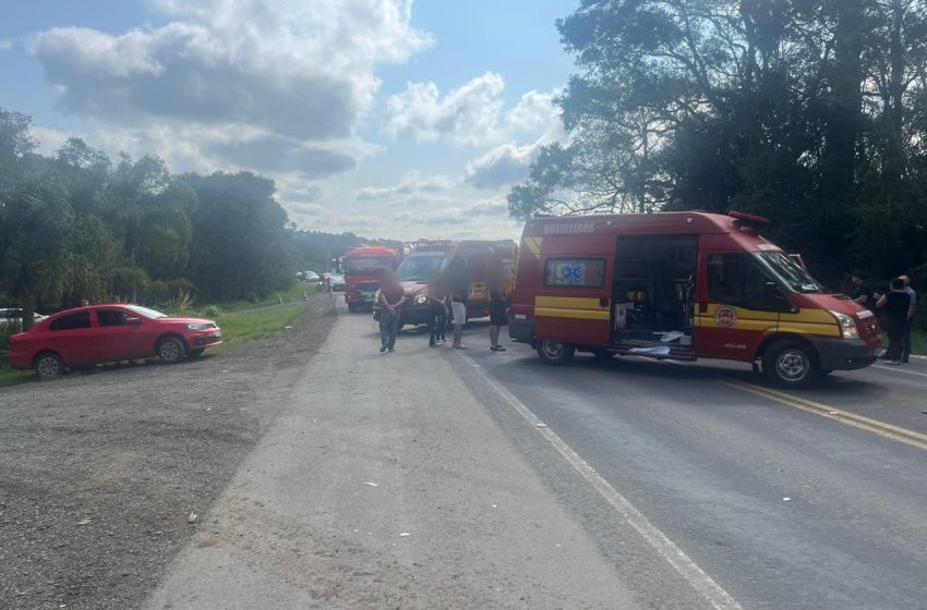  Mulher sofre fraturas múltiplas em acidente no domingo