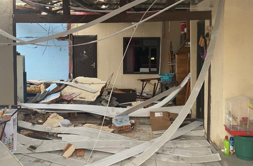 Explosão na manhã desta terça fere morador e deixa rastro de destruição