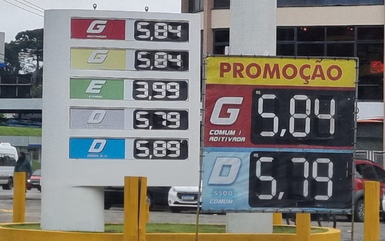  Gasolina está mais barata em São Bento