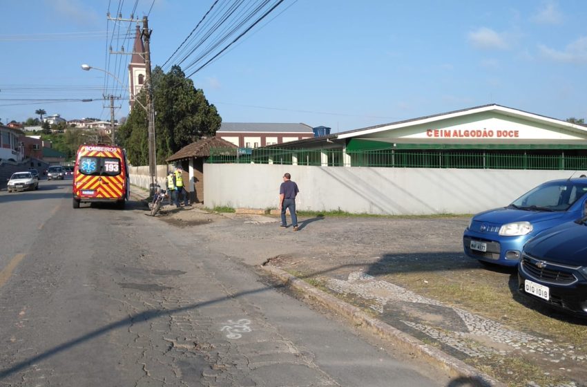  Carro e moto colidem em Serra Alta na manhã desta quarta-feira