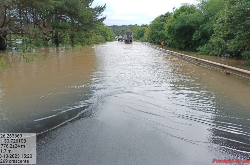  BR-280 tem trecho totalmente interditado em Irineópolis