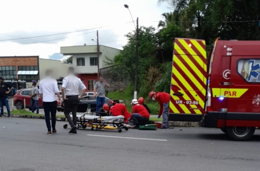  Ciclista fica ferida gravemente após ser atingida por carro na BR-280