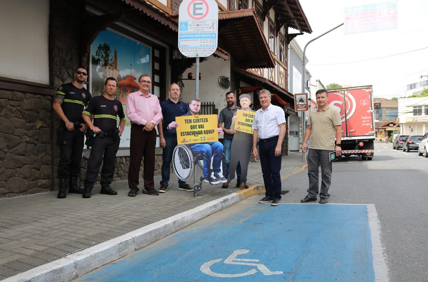  São Bento do Sul tem campanha para vagas de estacionamento prioritárias