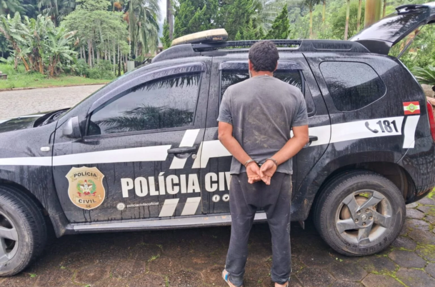  Matou mulher em São Bento e foi preso em Corupá