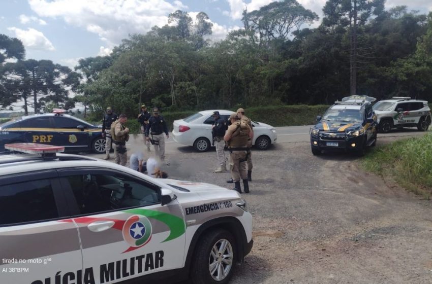  Fugitivos de prisão no Paraná são capturados na BR-280 em Mafra