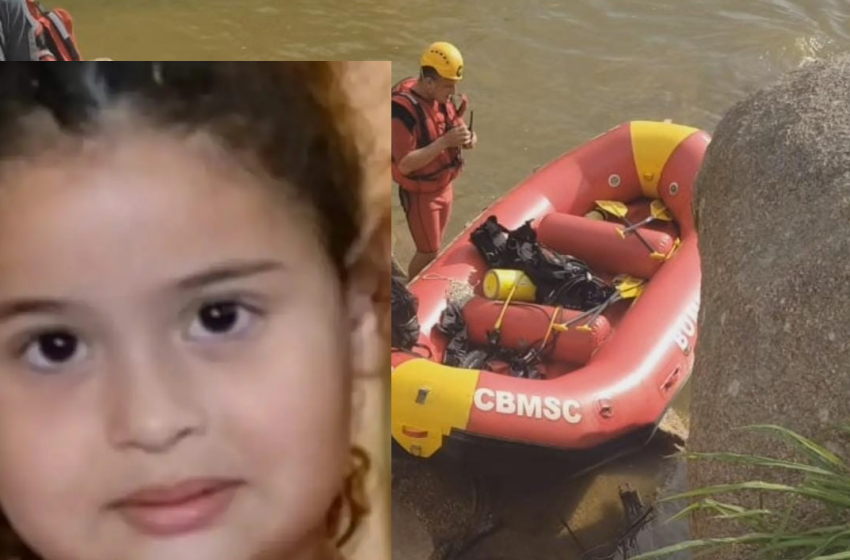  Corpo de menina de quatro anos que caiu em rio é encontrado
