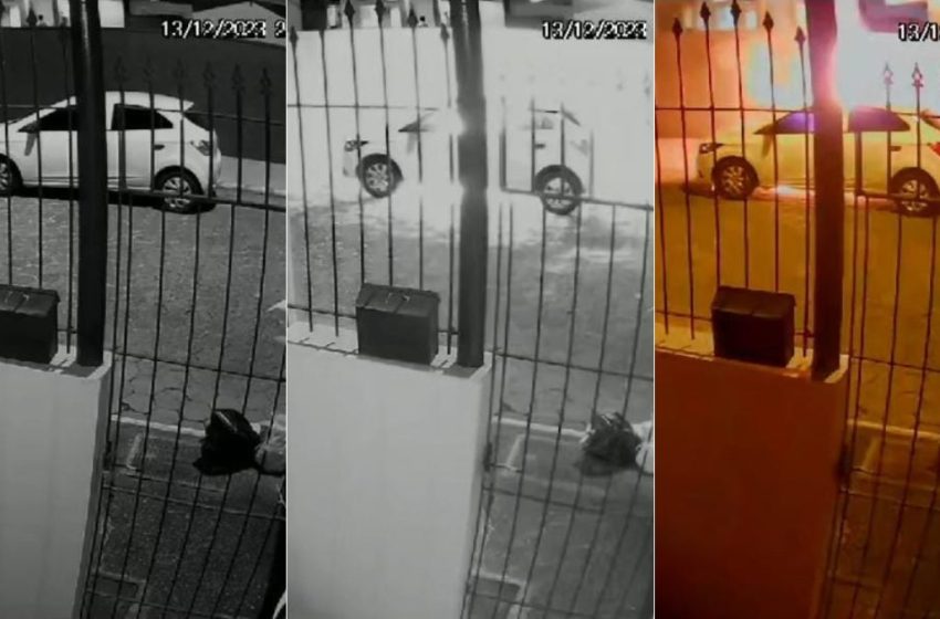  Motorista é suspeito de incendiar o próprio carro