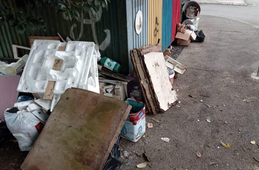  Descarte incorreto nos ecopontos e áreas verdes