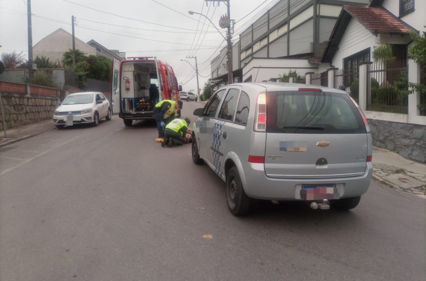  Atropelamento no centro deixa uma pessoa ferida
