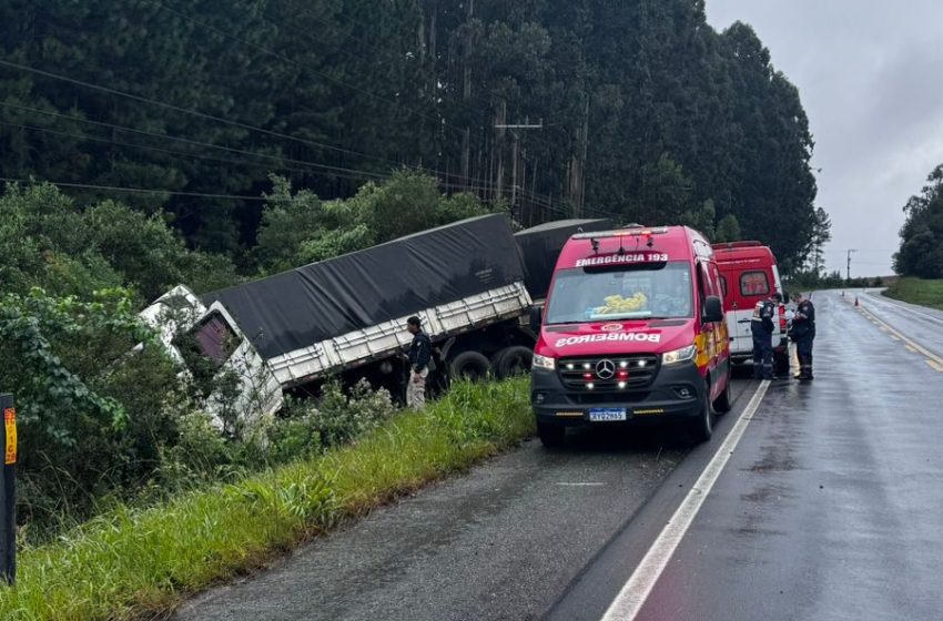  Saída de pista próximo da ponte do Pit Pit deixa um ferido