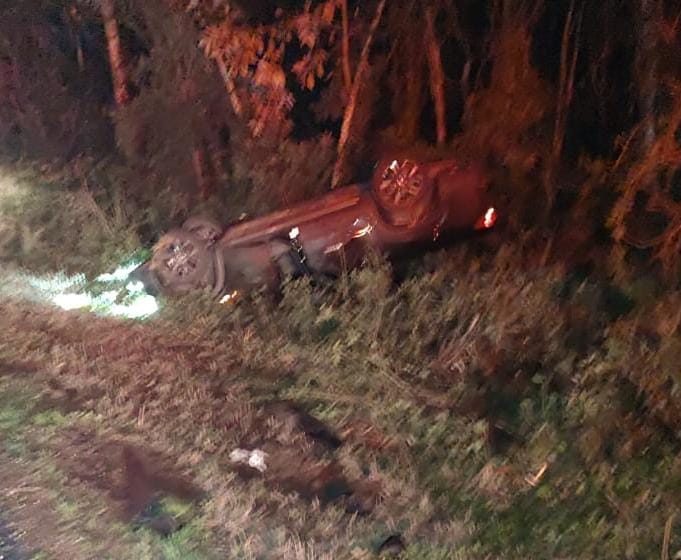  Saída de pista e capotamento na BR-280