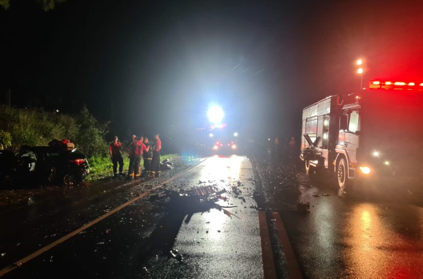  Acidente com vítima fatal na noite de domingo na BR-280