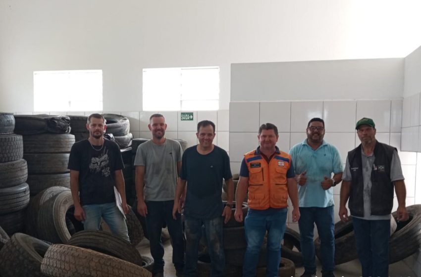  Força-tarefa recolhe pneus inservíveis