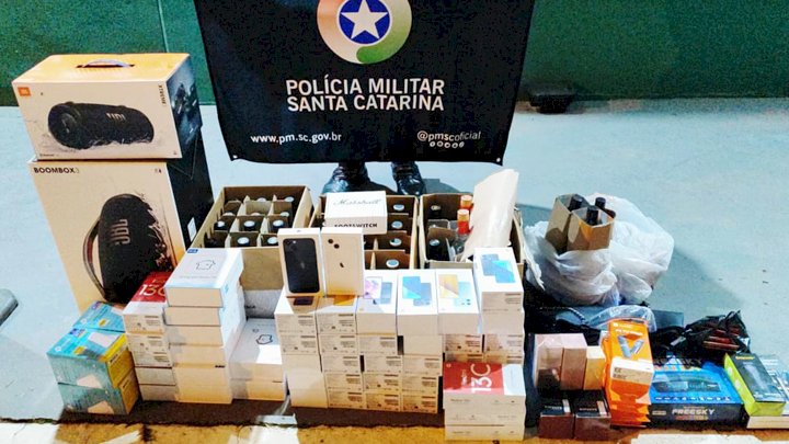  Mercadorias ilegais são apreendidas durante operação em São Bento do Sul