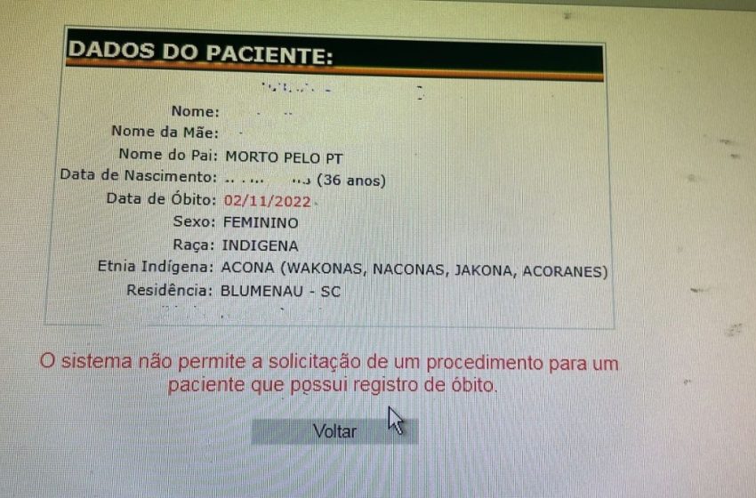  Sistema indica que mulher já é “morta” e caso revela série de detalhes inusitados