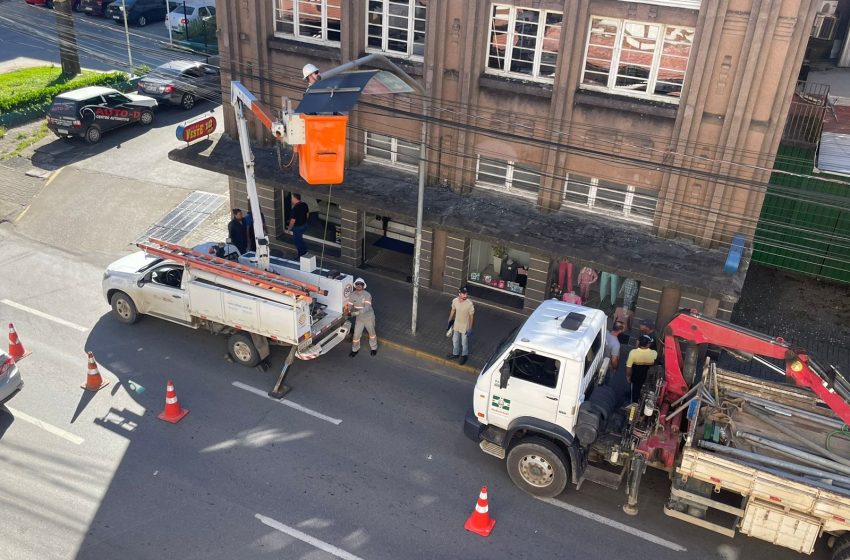  Placas danificadas são removidas