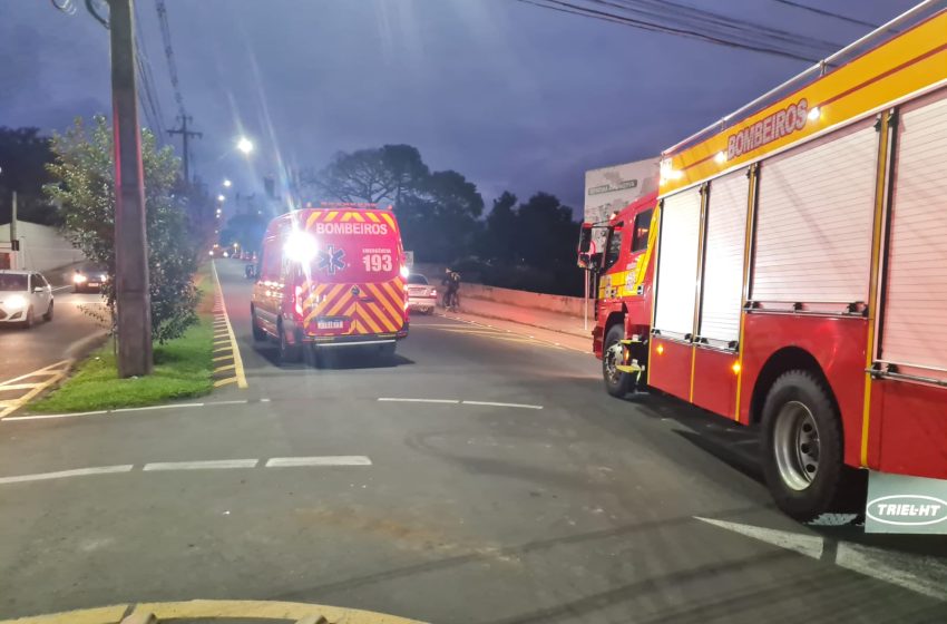  Colisão traseira deixa uma pessoa ferida