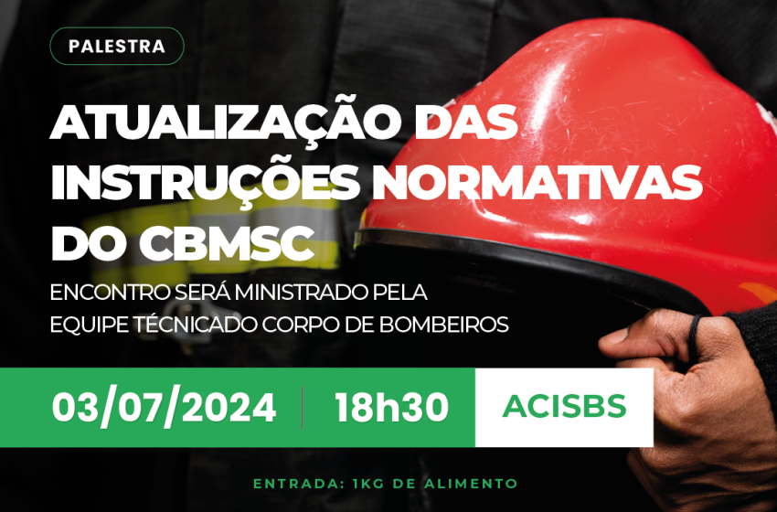  Palestra sobre Atualização das Instruções Normativas do CBMSC