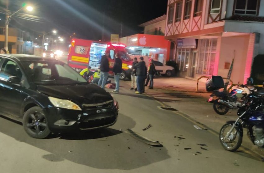  Acidente deixa um homem ferido no centro