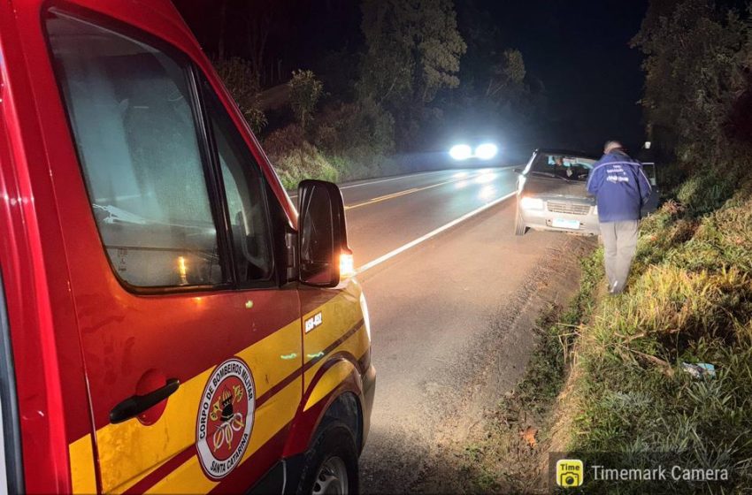  Colisão traseira deixa uma pessoa ferida