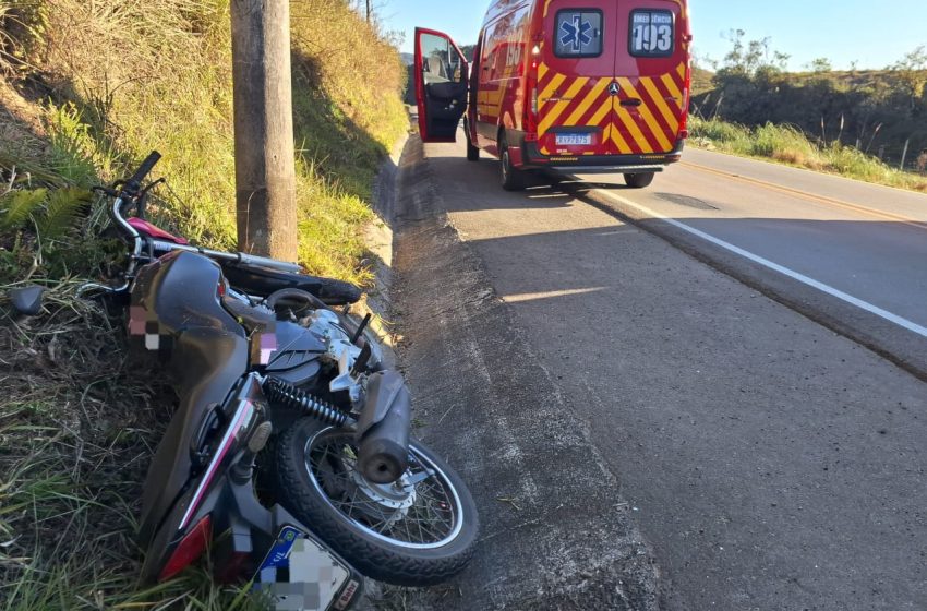  Duas mulheres feridas após queda de motocicleta