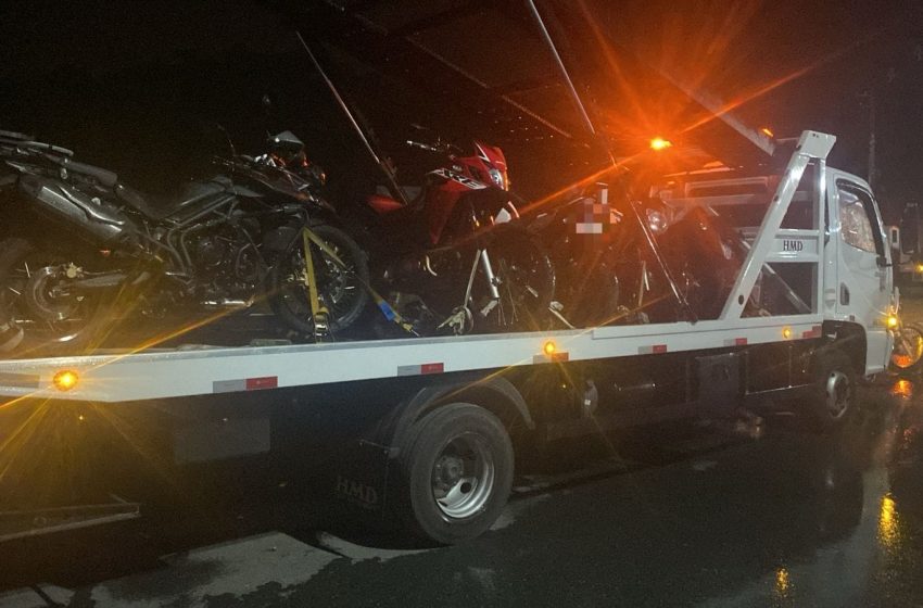  Vinte motos são recolhidas na BR-470