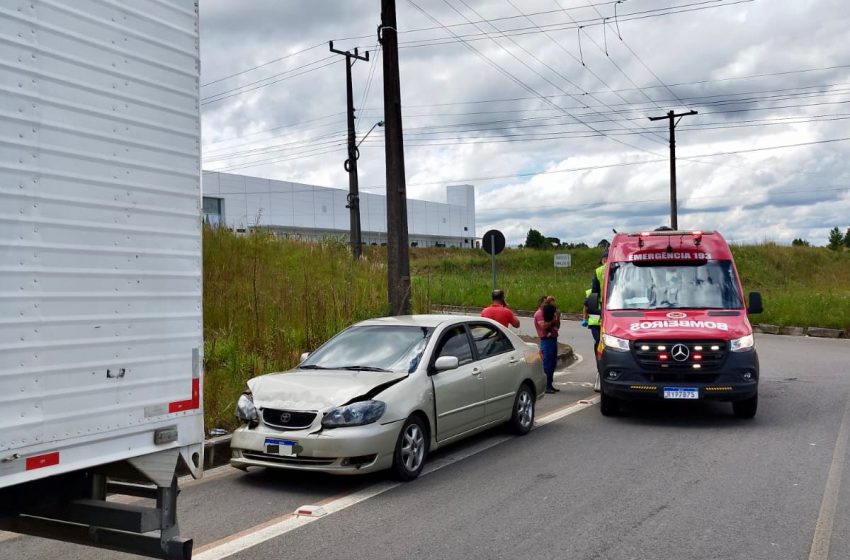  Colisão na SC-418 próximo à Tecmatic