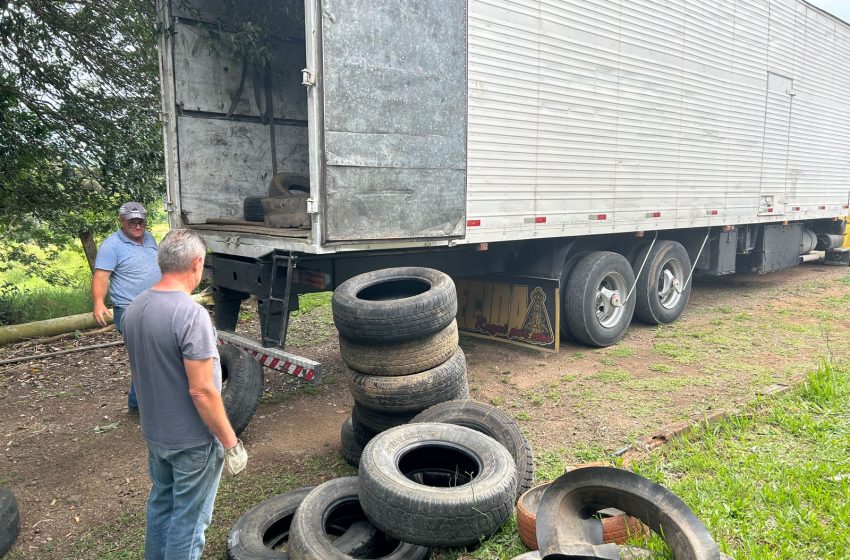  Campanha de recolhimento de pneus para combate ao Aedes aegypti