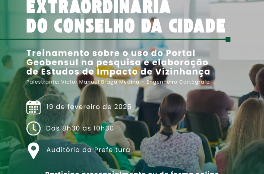  Portal Geobensul: treinamento pode ser acompanhado remotamente