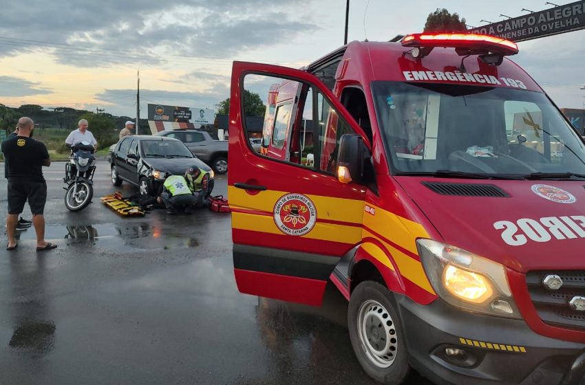  Acidente na SC-418 deixa um ferido