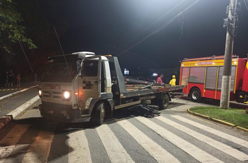  Motociclista é conduzido ao hospital com politraumatismo