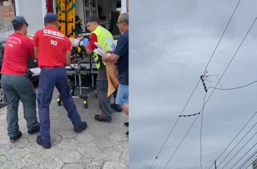  Criança solta pipa e vai parar na UTI