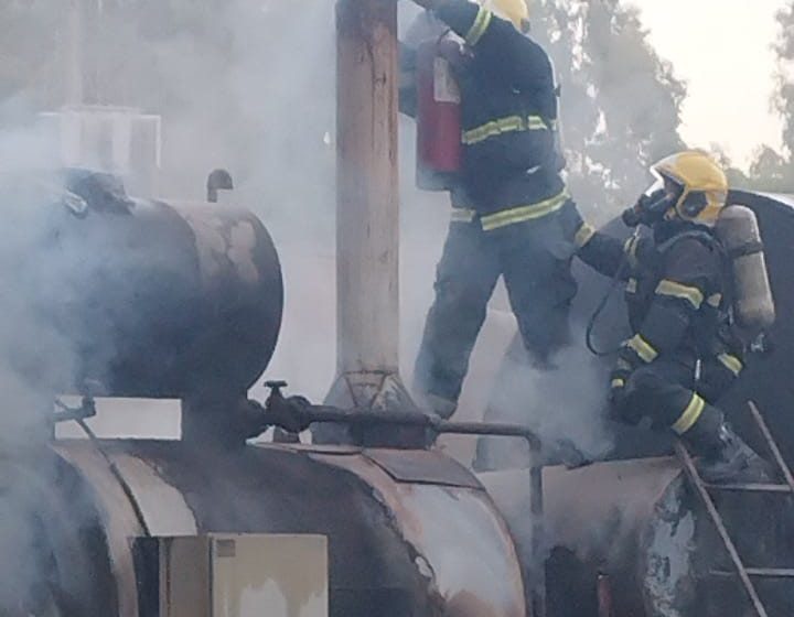  Incêndio em caldeira de óleo vegetal