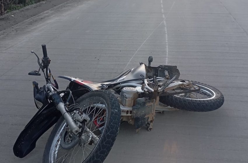  Jovem fica ferido após saída de pista