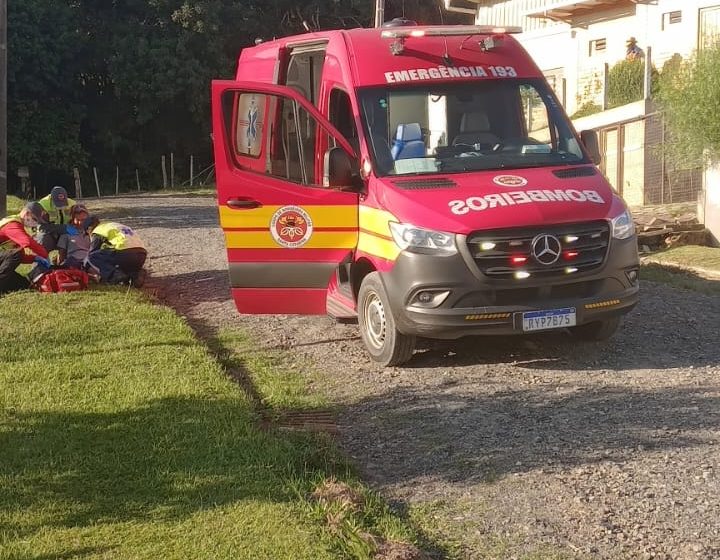  Queda de moto na Dona Francisca